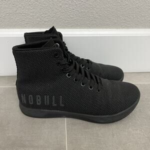 Nobull Outwork High Top Mens 6.5/Womens 8 Black Trainer Sneakers Workout Shoes